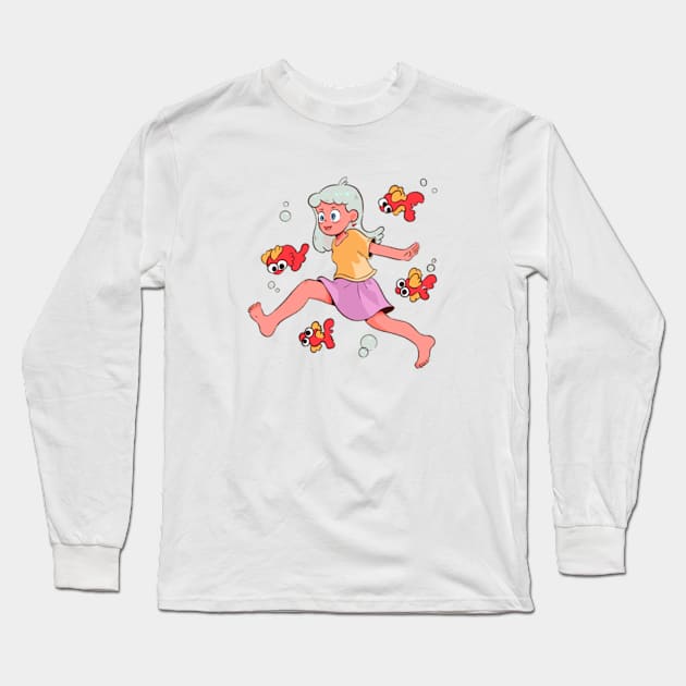 Dancing with fish Long Sleeve T-Shirt by Jajahappy